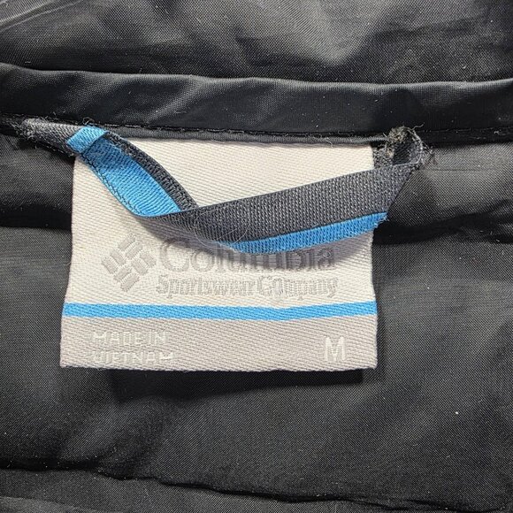 Columbia Puffer Coat Womens Medium Black 650 Down Hooded Long Winter Jacket - Picture 4 of 10